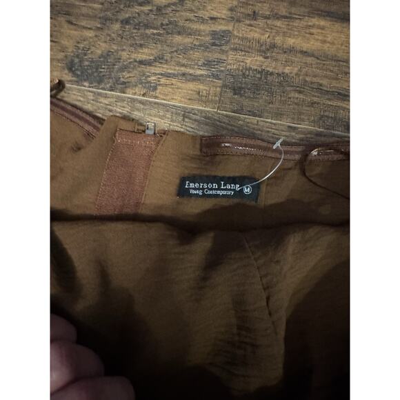 Woman’s New Emerson Land Strapless Chocolate Brown Top Size M - Picture 3 of 5